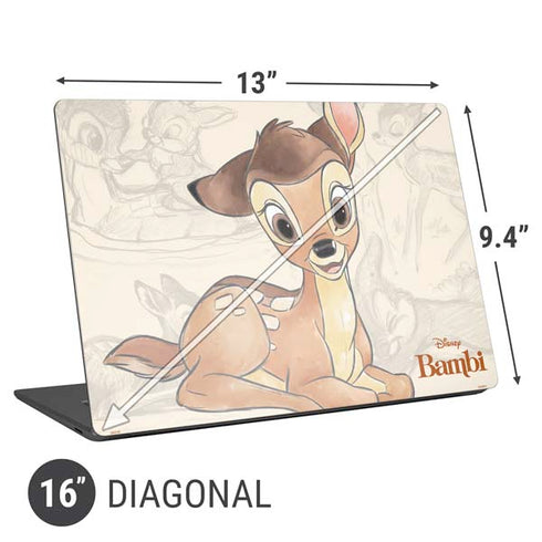 Disney Bambi Sketched Portrait Universal Laptop 16in (13 x 9.4in) Skin